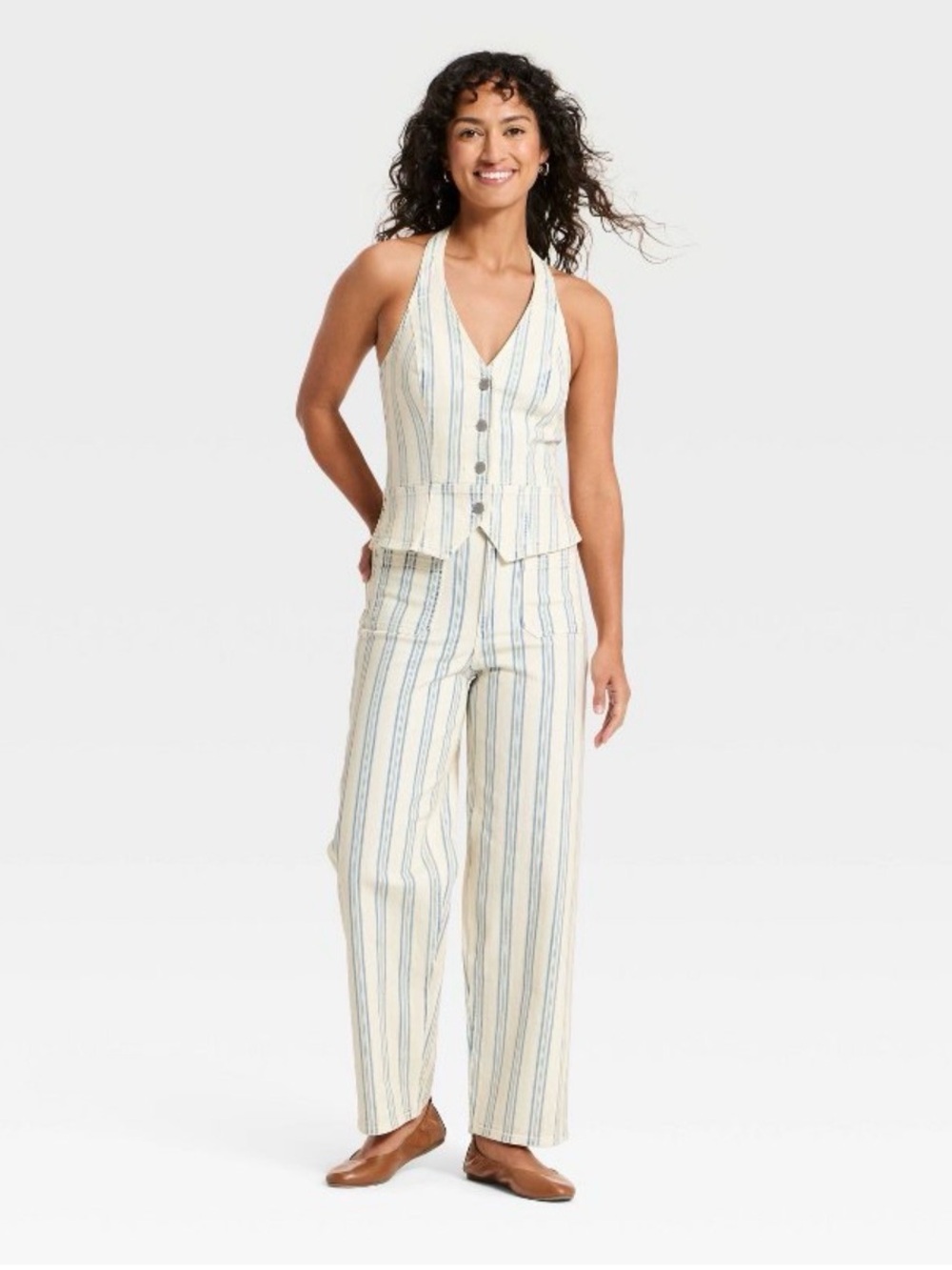 Women's Highest-Rise Striped Sailor
Straight Jeans - Universal Thread Size 4